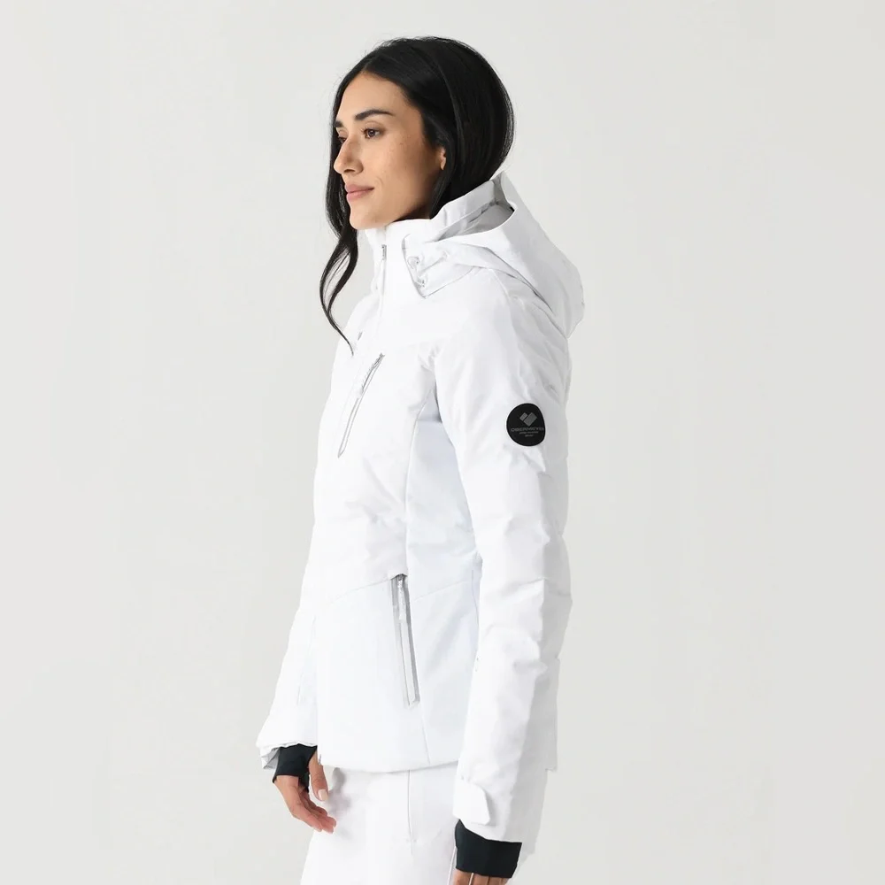 NWTs Obermeyer Cosima Down Ski Jacket. White. Sz. 12 - Picture 15 of 16